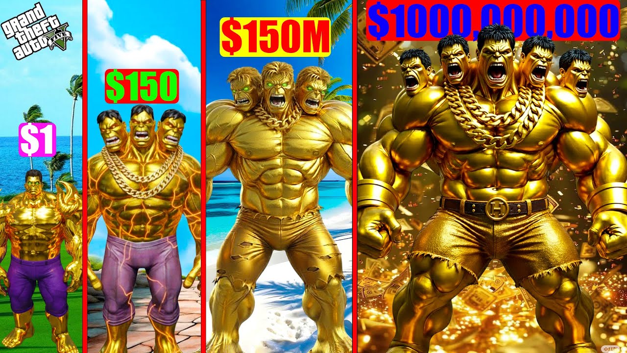Franklin Purchasing $1 Gold HULK Suit to $1,000,000,000 in GTA 5