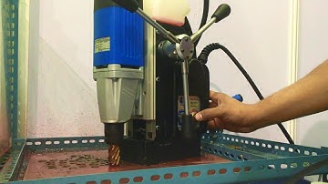 Drill holes in seconds with automatic magnetic drilling machine & annular cutter
