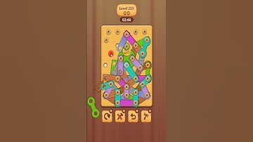 Wood Nuts & Bolts Level 215 #games #woodpuzzlegame #gaming #woodenpuzzle #woodgame #woodnutsandbolts