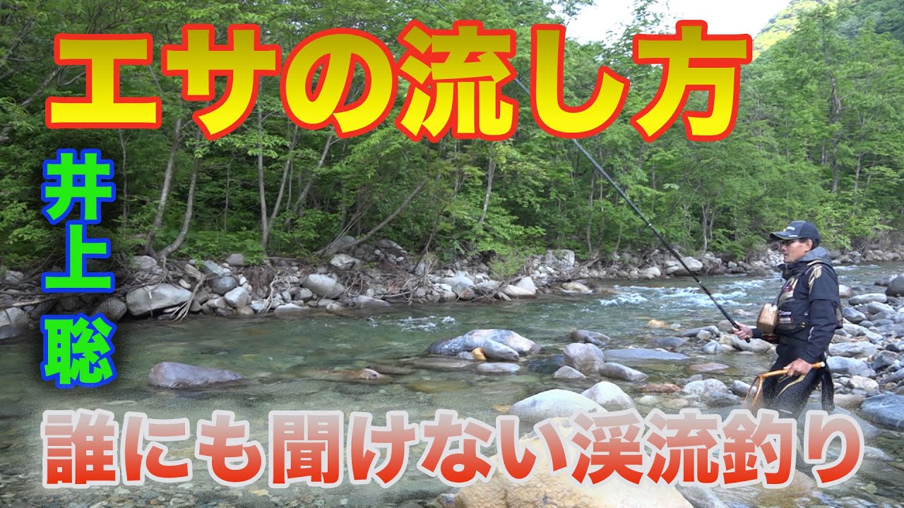 井上聡 渓流釣り エサの流し方 Satoshi Inoue Mountain Stream Fishing That No One Can Hear Youtube