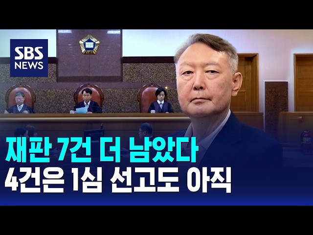 재판 7건 더 남았다..4건은 1심 선고도 아직 / SBS 모닝와이드 2부