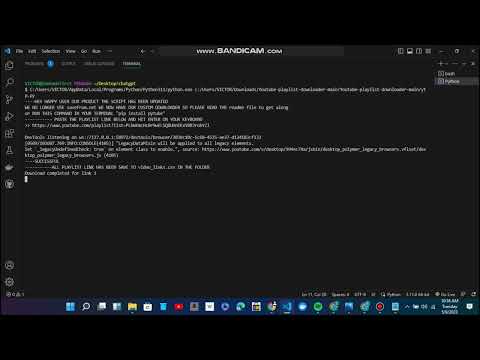 YouTube Playlist Downloader Made with Python