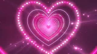 Pink Background Heart Tunnel Background