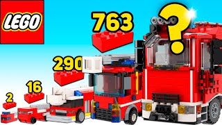 LEGO Fire Trucks in Different Scales - Comparison