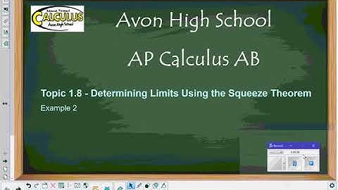 Avon High School - AP Calculus AB - Topic 1.8 - Example 2