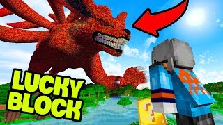 THỬ THÁCH ĐẬP LUCKY BLOCK TRÊN MÌNH CỬU VĨ NARUTO TRONG MINECRAFT  !!!