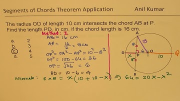 DIFFICULT Chord Segments Theorem and Secant Tangent Examples SAT IGCSE Math | ACT