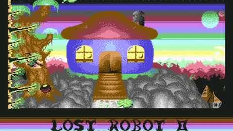 Lost Robot 2 Game Demo, C64, 1993, Shoot"em Up, Hires Bitmap Scrolling & Parallax Scrolling