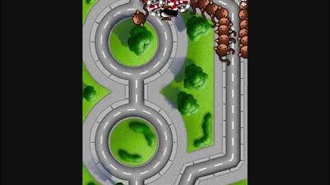 Bloons Tower Defence 4 Walkthrough Bus Route  on Hard No Lives Lost (Part 1 of 2)