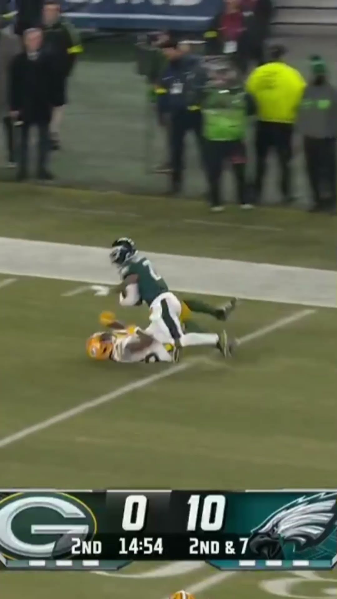 Darius Slay PICKS OFF JORDAN LOVE, AMAZING COVERAGE ?? Eagles vs Packers Wild Card Highlights