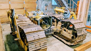 Transmission cover installation on Caterpillar D47U