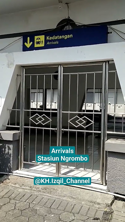 Pintu Kedatangan di Stasiun Ngrombo #railfans #kai #shorts #short #fyp #grobogan #jateng #jedagjedug