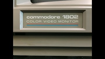 Writing A BASIC Program To Test An 1802 Commodore Color Monitor Vic-20 C64 C-64 64 - Episode 1087