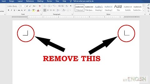 How to remove crop marks in word windows