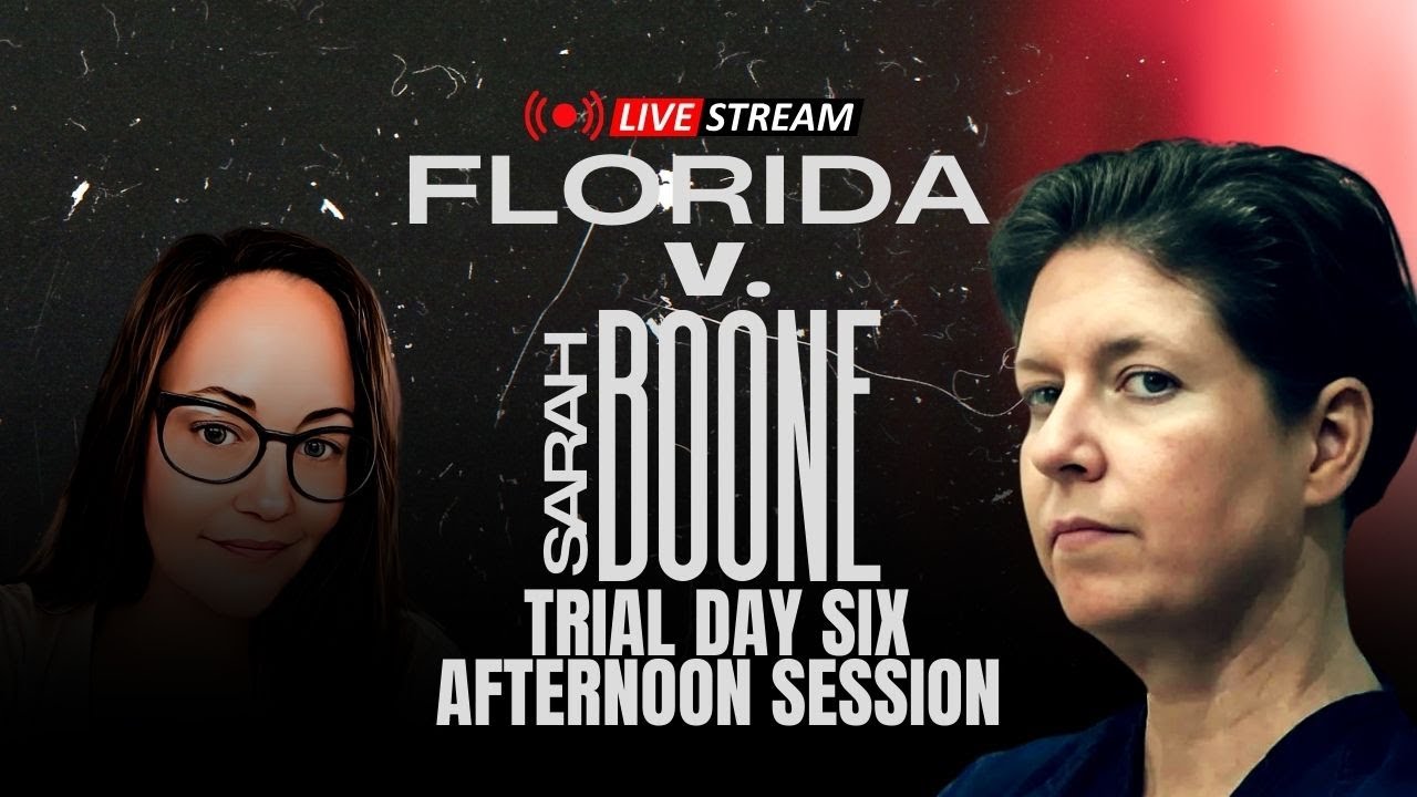 Sarah Boone Trial: LIVE Day 6 Afternoon Session Jury Instructions and ...