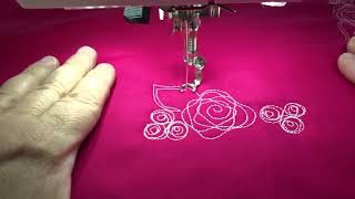 Free Motion Quilting Noras Rose