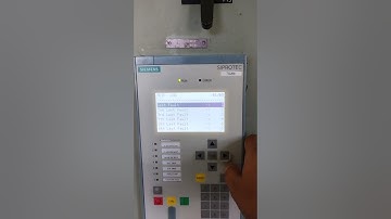 Check faulty phase and current in SIEMENS Siprotec 7SJ66. #faultcurrent #relay #earth fault #siemens