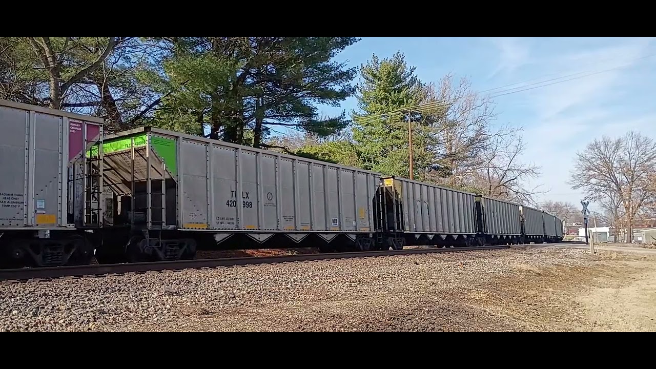 NS coal train going into the yard at Princeton IN 