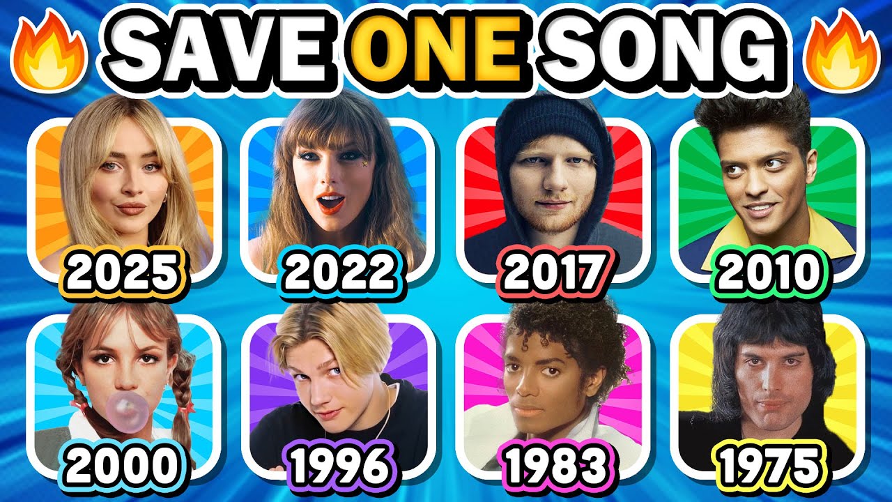 Сохраняйте одну песню в год ⭐️🎶 6 самых популярных песен каждого года 1975–2025 | Музыкальная вик...