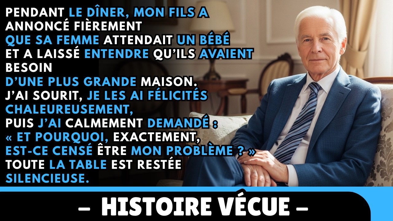 Tu vois ce moment précis où ta propre famille te demande de sacrifier ta vie pour eux, comme si c'était une évidence ? C'était un samedi de novembre, autour d'une tarte Tatin, quand mon fils...
