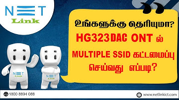 How to Configure Multiple SSID in NETLINK HG323DAC ONT? (Tamil)-93