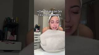 How to Wash DIY Lash Clusters 💦