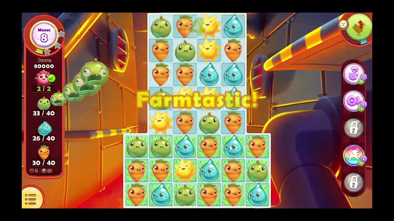 Farm Heroes Saga Level 51 COMPLETE Guide - Beat This Level FAST! (No Boosters Strategy 2025)