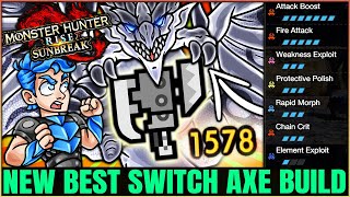 New Best Switch Axe Build - RIDICULOUS Damage & All 5 Elements - Monster Hunter Rise Sunbreak!