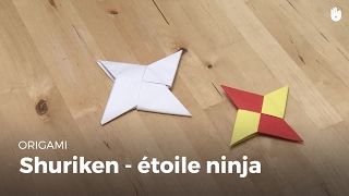 Comment faire un Shuriken - Étoile Ninja en papier | Origami