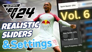UPDATED: REALISTIC sliders and settings for EAFC24!