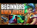 How to play riven jungle  carry the inting bot lane for beginners gameplay guide league of legends