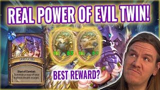 BEST WAY TO USE EVIL TWIN! DESTROYED EVERYONE! - Hearthstone Battlegrounds