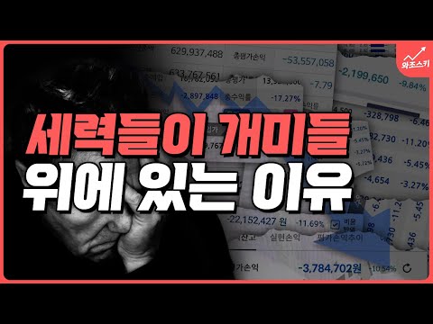 <strong>나는</strong> 왜 주식하고 있지...? <strong>이미</strong> 세력 계획 안에 들어온 겁니다