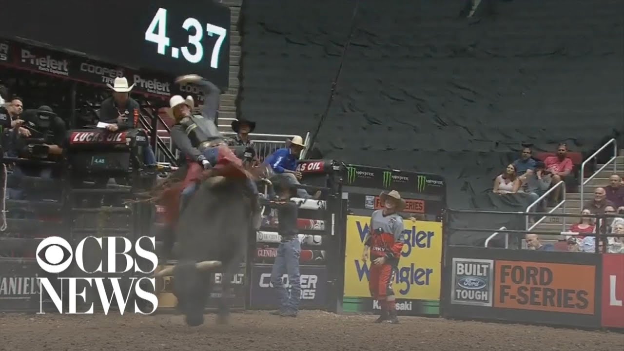 Bull rider Mason Lowe dies after being stomped in Denver competition