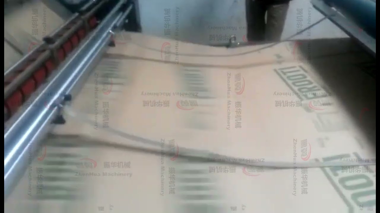 ZHENHUA Semi Automatic Flute Laminator For Corrugated Carton Box Making