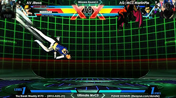 The Break #173   UMvC3 W3   AV JRosa VS AG MCZ MarlinPie