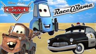 Disney Cars Race O Rama Guido Mater Sheriff Adventure in Radiator Springs