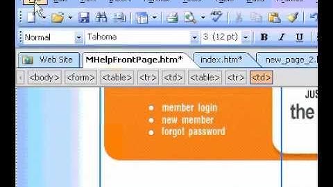 Microsoft Office FrontPage 2003 Create a frames page