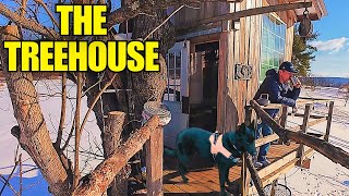Treehouse Camping with my Dog - That Freakin Hurt!