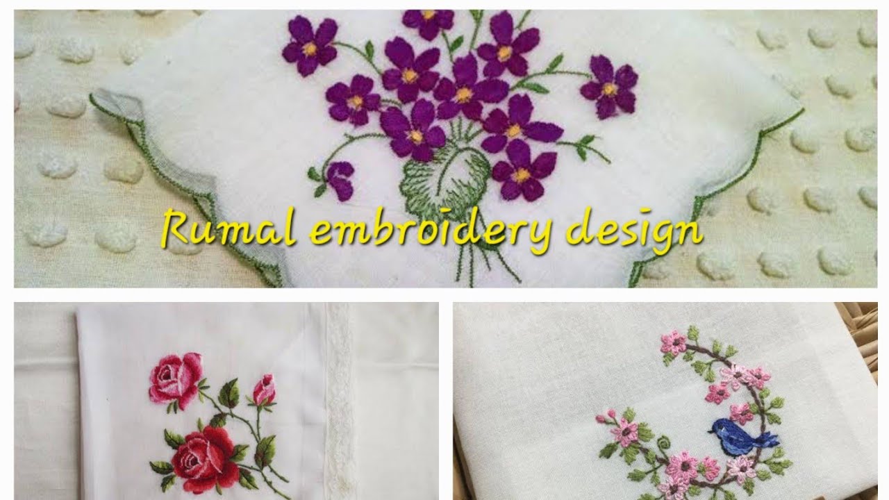 Beautiful rumal designideas hand embroidery YouTube