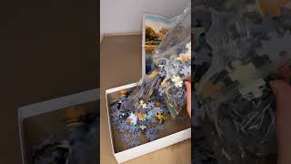 new puzzle, new series. unboxing and looking for border pieces | 1,000 piece arms unboxing video