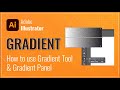 How to use gradient toll in adobe illustrator  gradient types  adobe illustrator tutorials