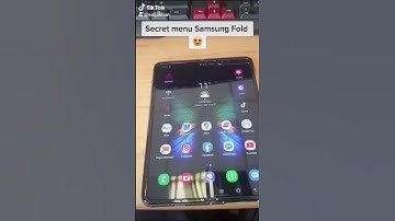 Access secret menu on Samsung fold