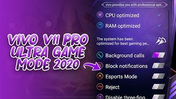 How to Enable Ultra Game Mode on Vivo V11 Pro 2020