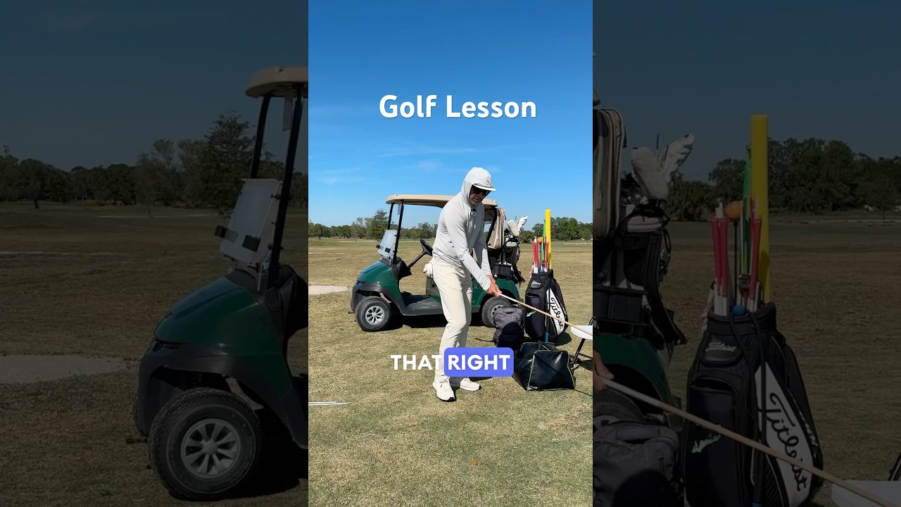 Golf Lesson on right arm structure & setup with Matt McLean at Bobby Jones Golf Course  #20
