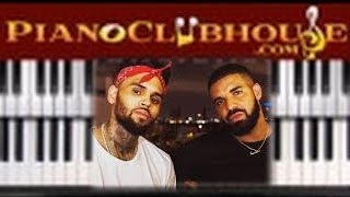 🎹How to play "NO GUIDANCE" by Chris Brown (easy piano tutorial lesson free)