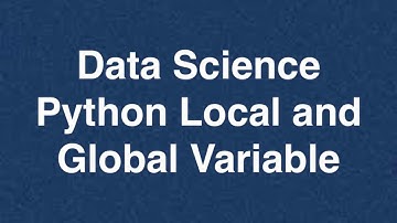 36 Data Science Python Local and Global Variable | Online Training Download app from below link