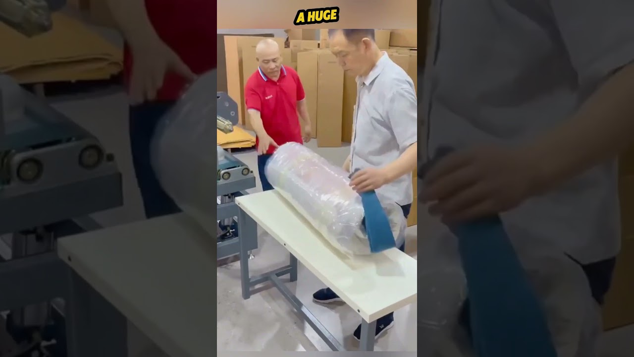 Гениальная машина, превращающая диваны в простыни 