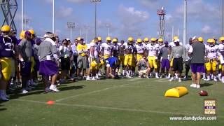 LSU Football Goal Line Drill - August 8, 2014