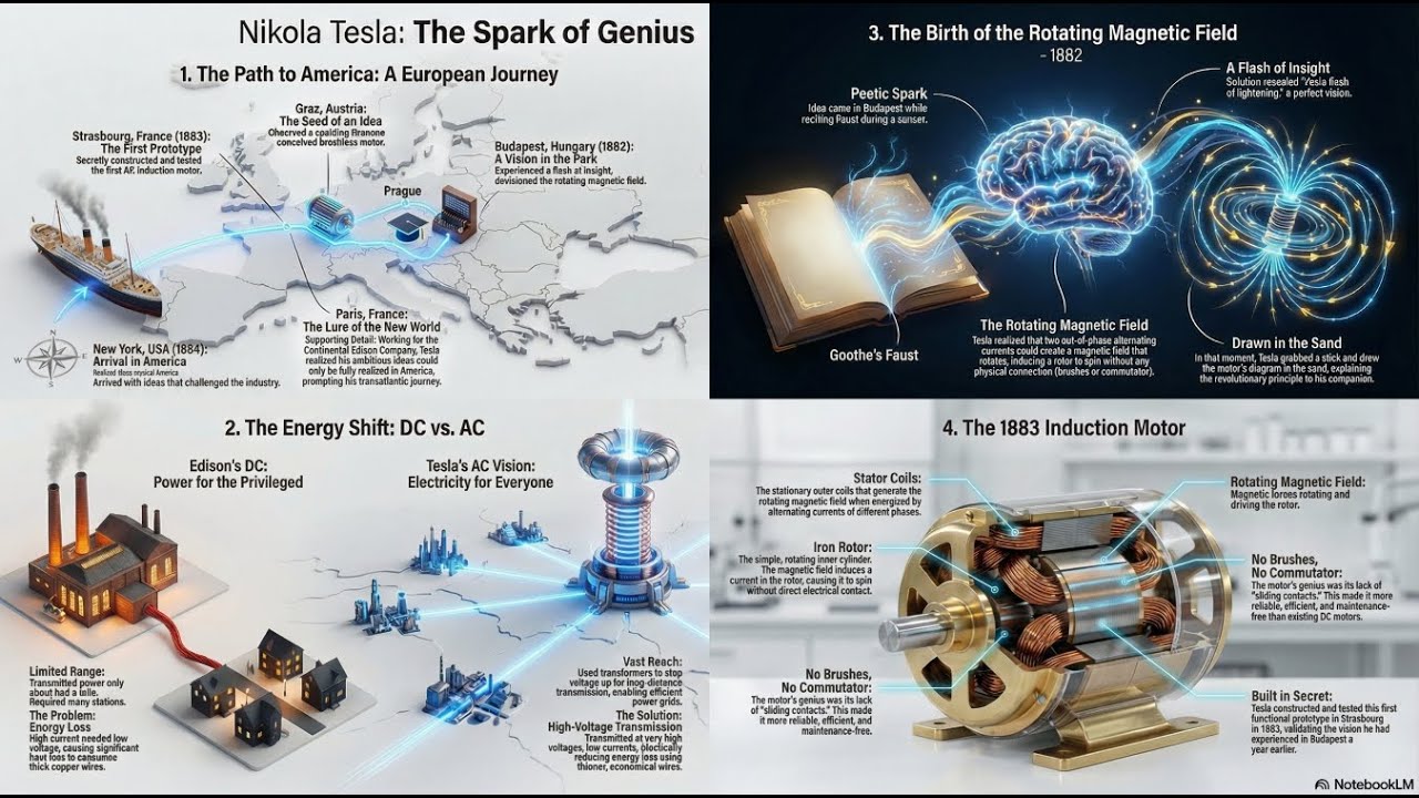 Никола Тесла: Рождение гения | Революционная история двигателя переменного тока | Глава 5